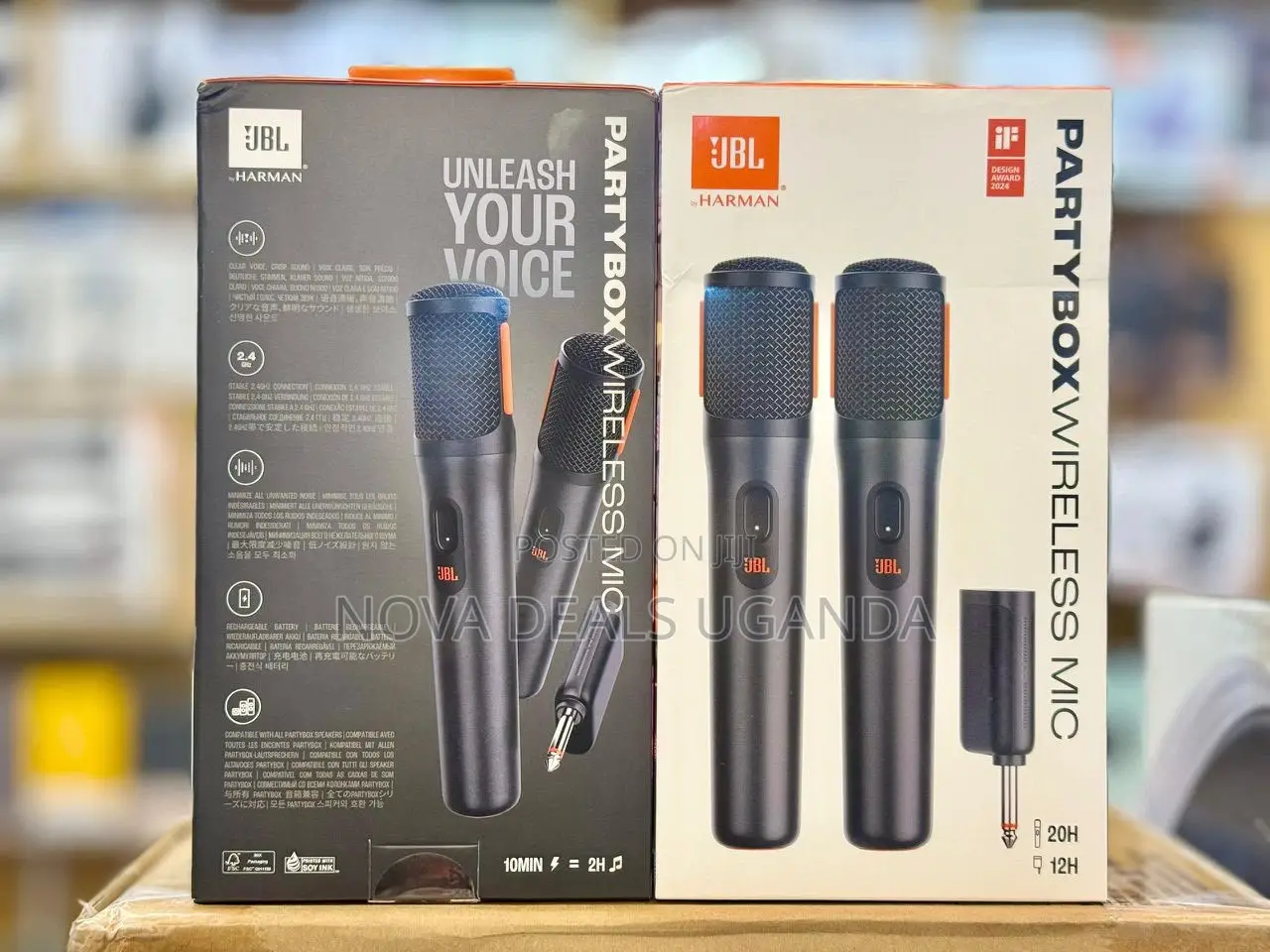 JBL Partybox Wireless Mic Rechargeable Battery Microphones