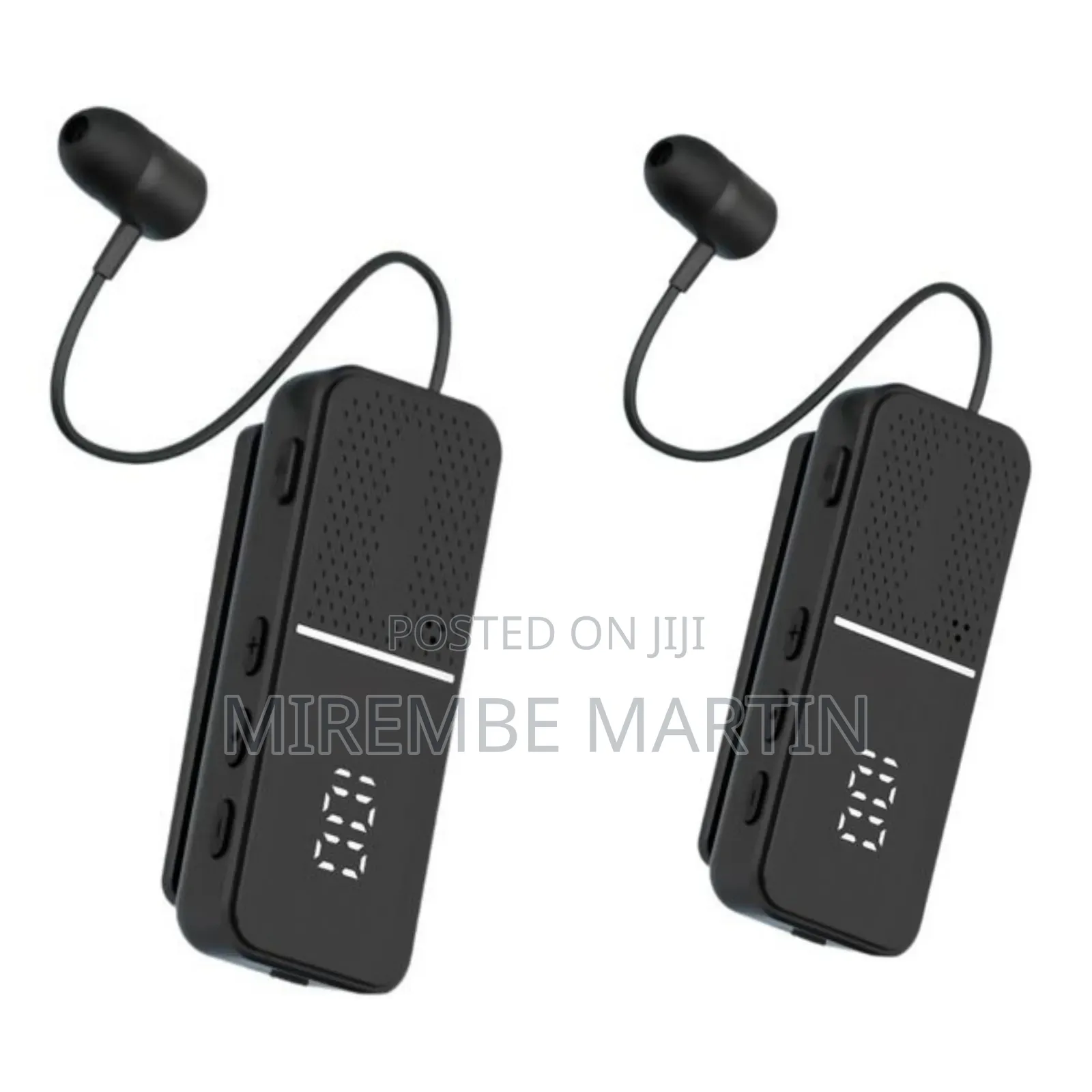 Haino Teko CP-70 Wireless Digital Display Collar Clip Earphones Noise