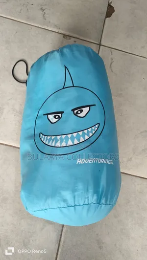 UK Used Happy Nappers Blue Shark Plush Pillow and Sleeping Bag Combo.