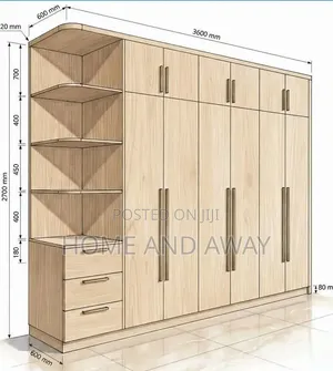 Wardrobes/Oak Tree Wardrobes in Any Colour From 2,880,000/- Order Now