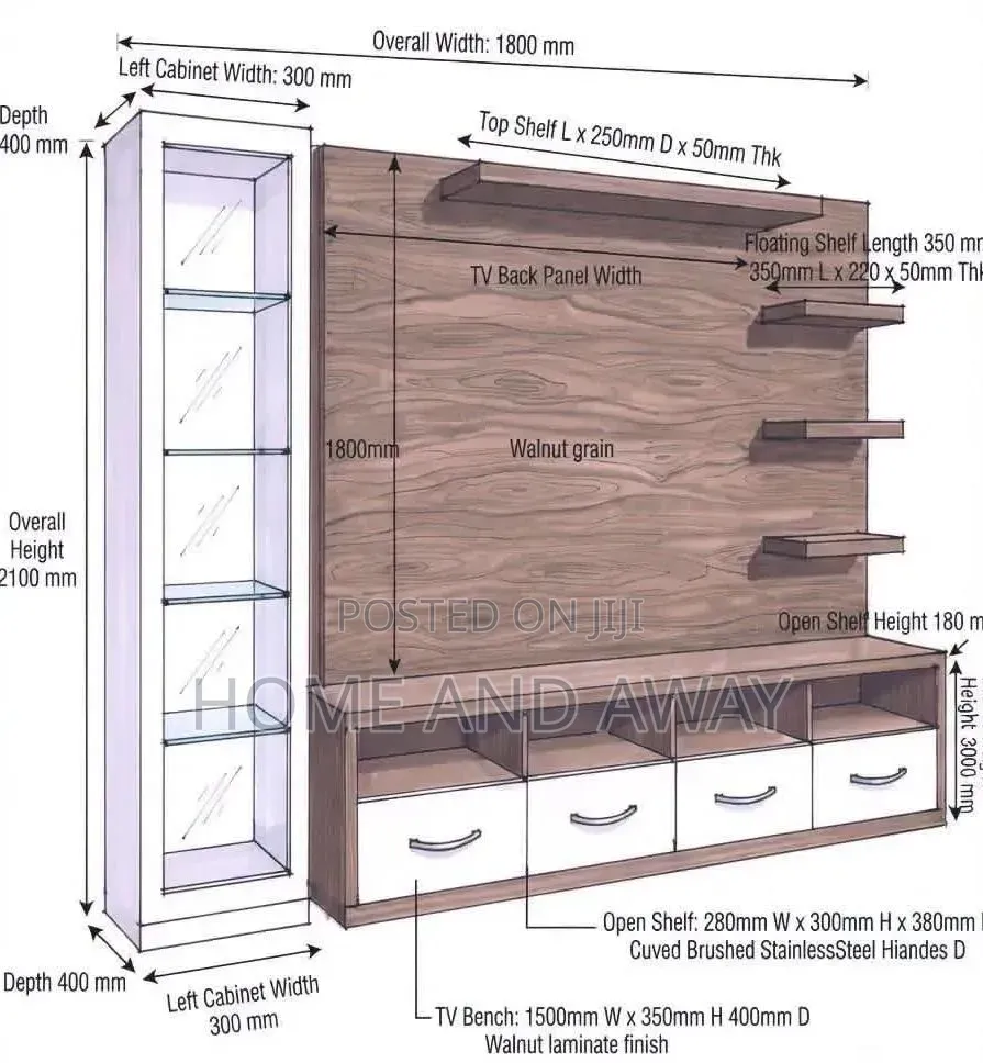 TV Stands/Comfy Wall Unit TV Stands in Any Colour From 1,600,000/-