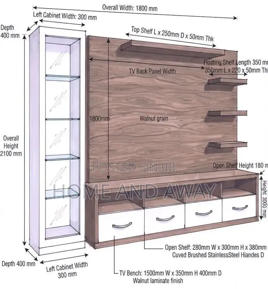 TV Stands/Comfy Wall Unit TV Stands in Any Colour From 1,600,000/-