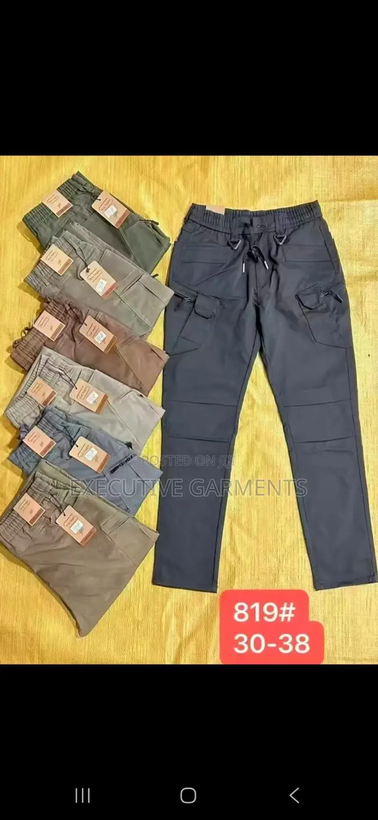 Tactical Cargo Khaki Pants