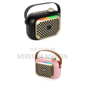 CMIK MK-A13 Retro-Style Portable Bluetooth Speaker With a Gold