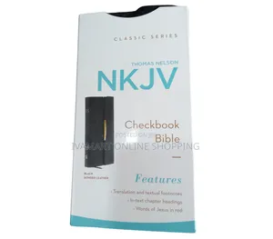 Holy Bible NKJV Trimline Check Bible - Classy, Portable