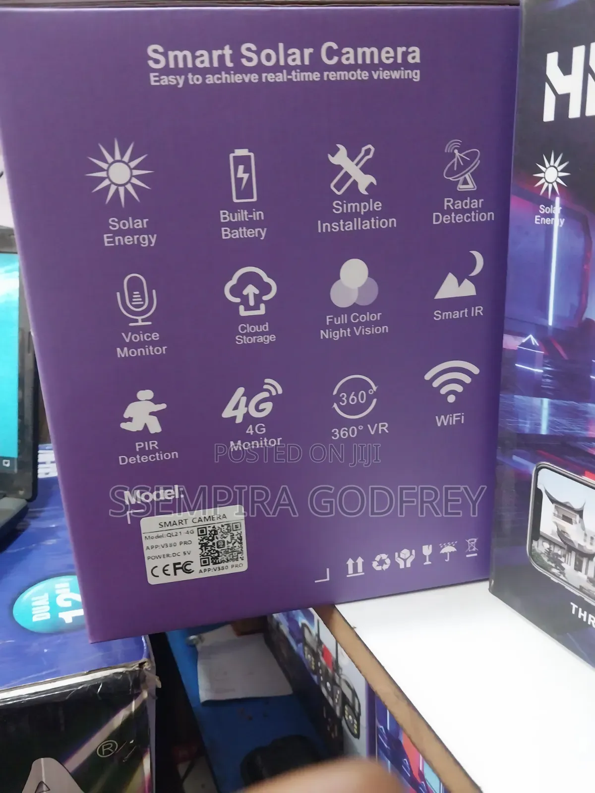 Motion Sensor Survillance Security Camera 3lens