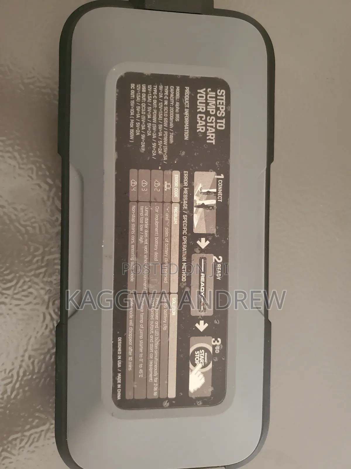 Hulkman Jumpstarter Upto 8.5Ltrs Engines From United States