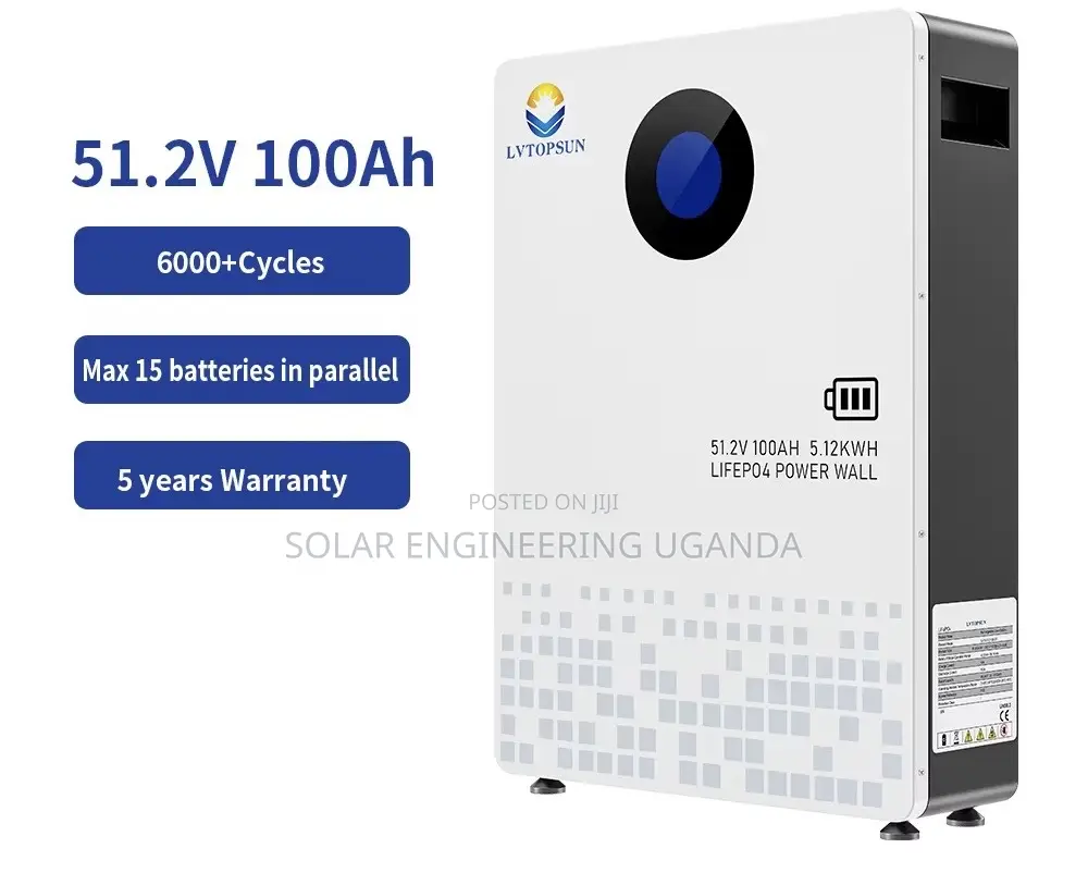 LVTOPSUN 5.12kWh 51.2V 100Ah Lithium Battery
