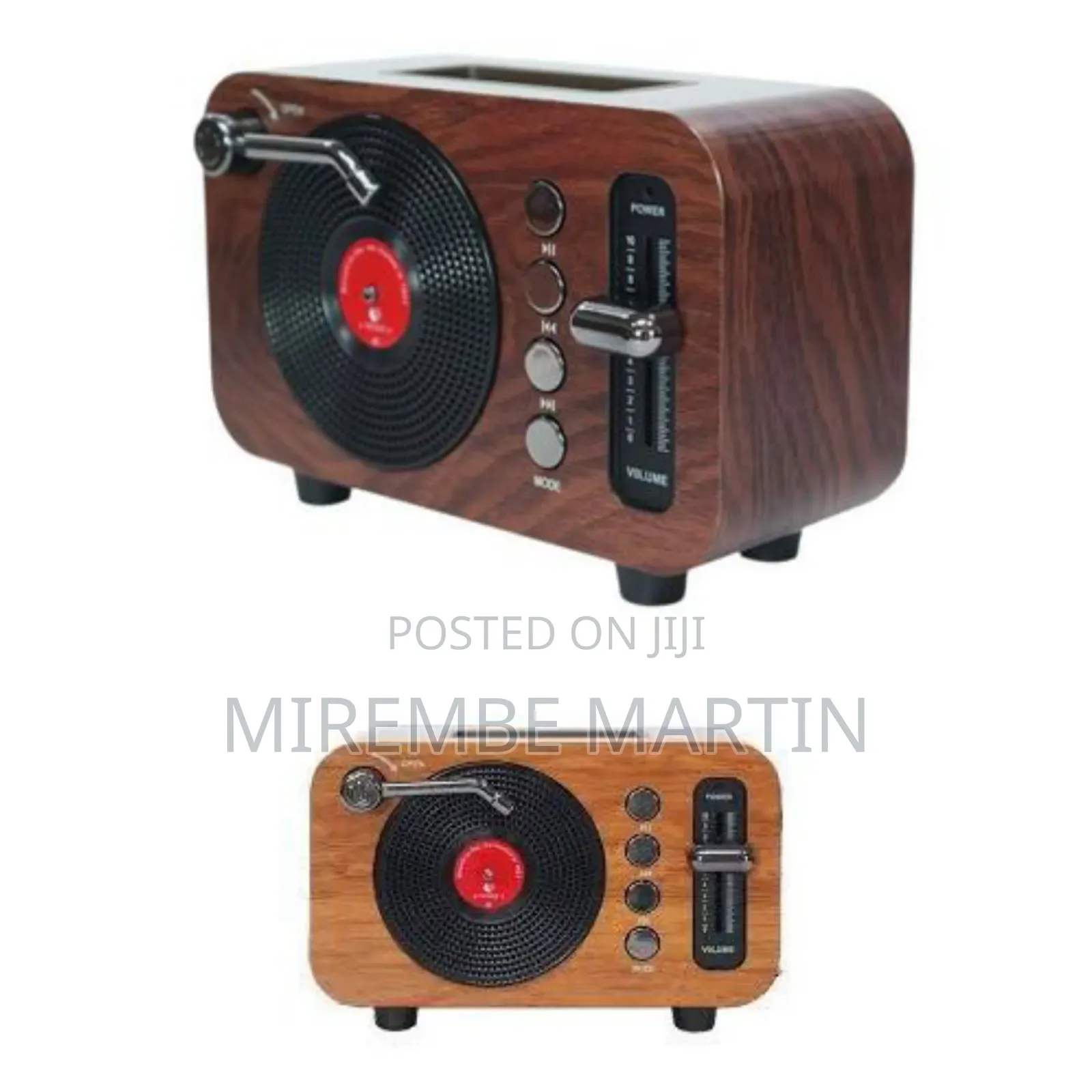 FM Radio With Bluetooth Speaker, TF Card, USB, AUX, Rechargeable