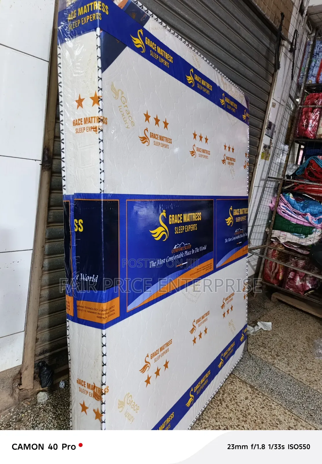 5x6 by 6 Inches. Grace Foam Mattress. Fiber Mattresses