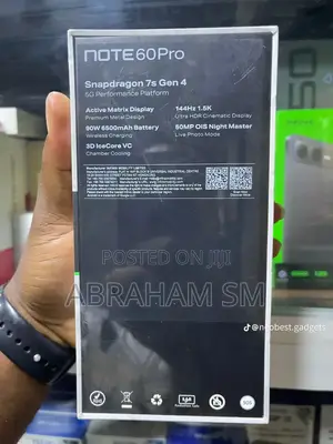 New Infinix Note 60 Pro 256 GB Black
