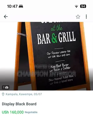 Display Black Board 2 In1