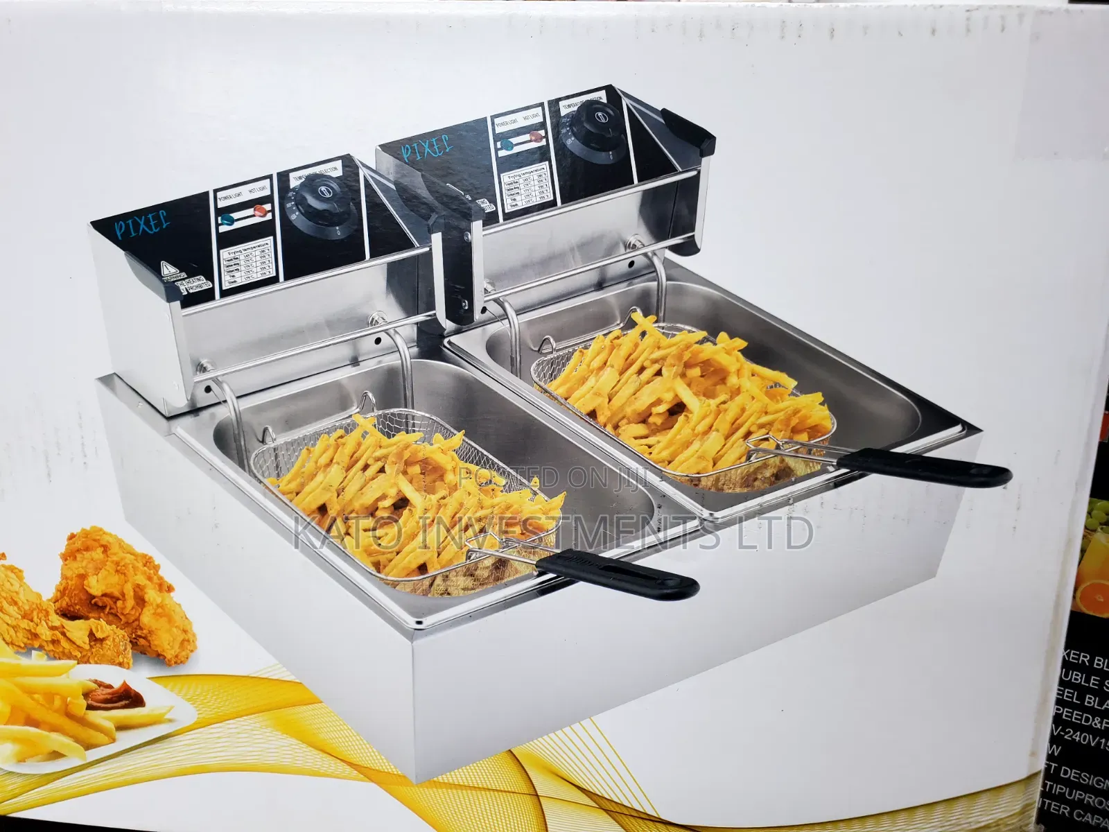 Electric 12litrs Double Deep Fryer - Electricity Saving