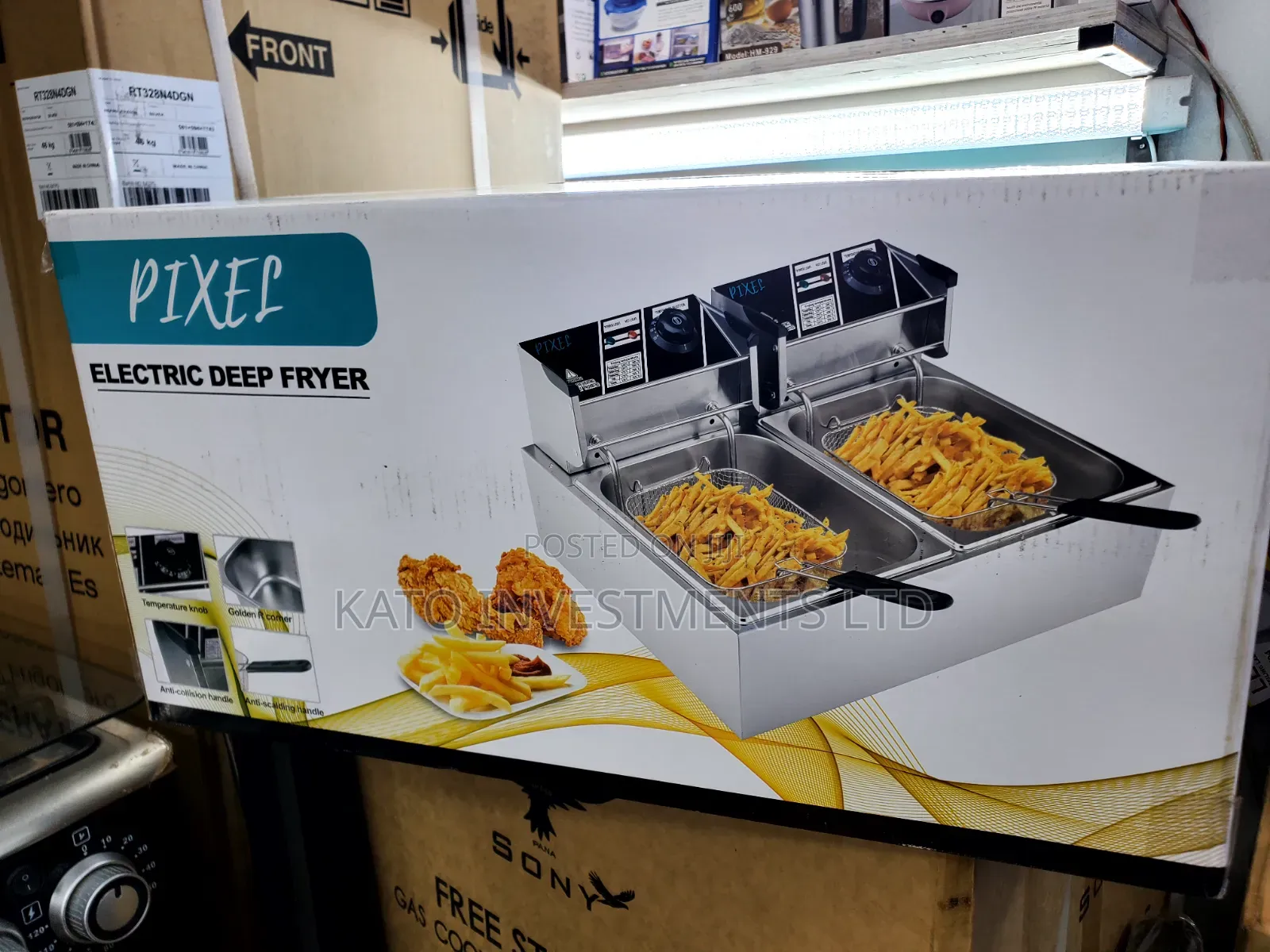 Electric 12litrs Double Deep Fryer - Electricity Saving
