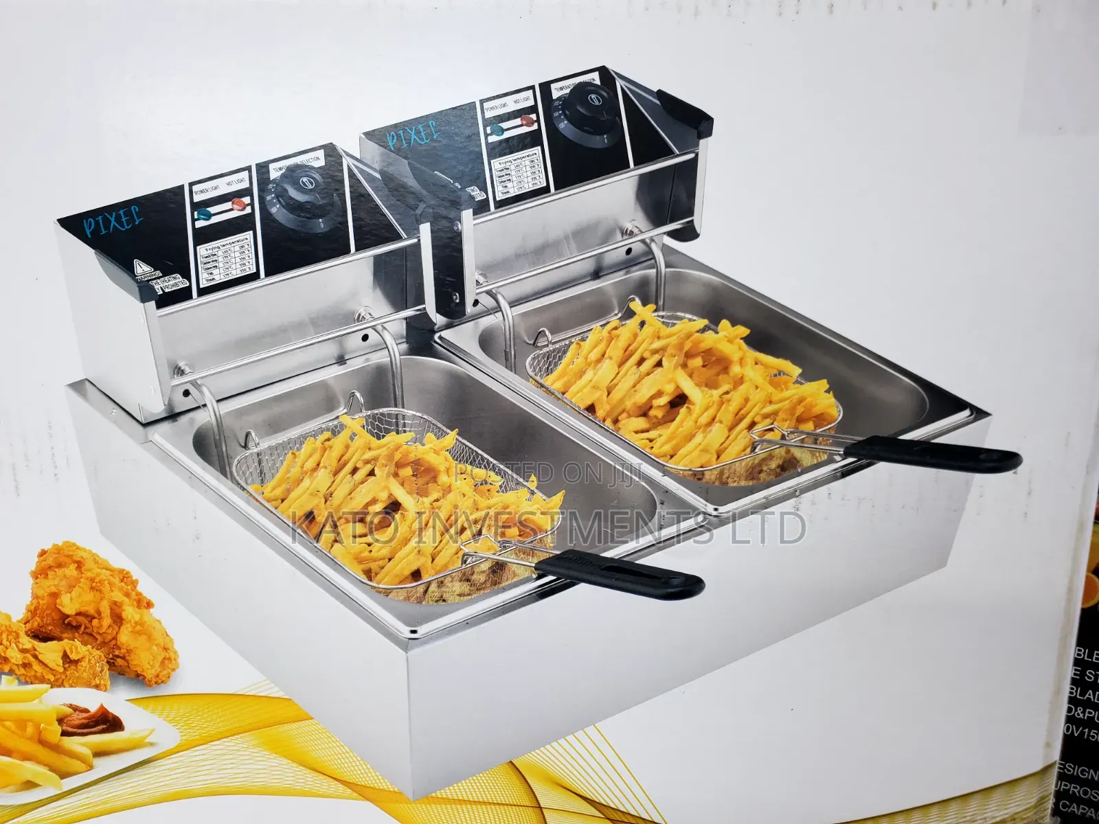 Electric 12litrs Double Deep Fryer - Electricity Saving