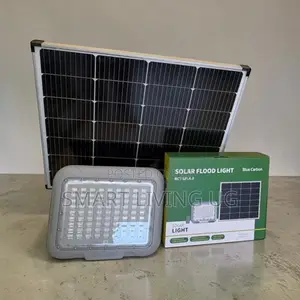 Brighten Every Corner – 500W Blue Carbon Solar Floodlight