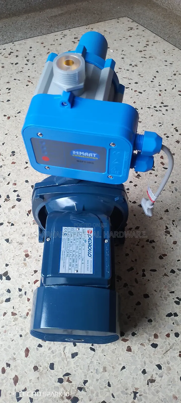 1hp Pedrollo Surface Pumps Automatic Controller(Made in Italy)