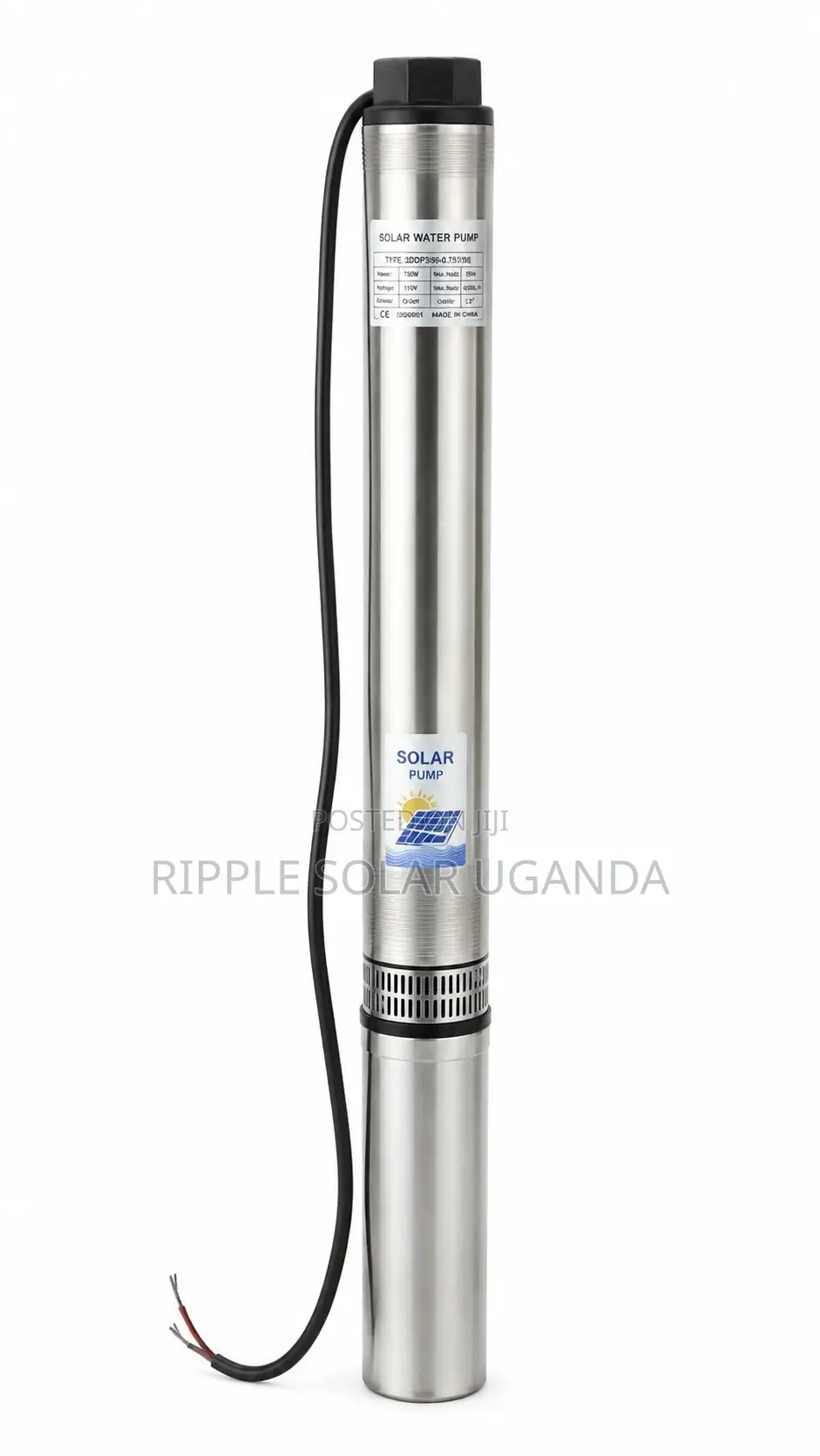 1100W Solar Water Pump – 125m Head 4,000l/H 72V