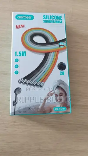 Aerbes 1.5M Silicone Shower Hose Flexible Bathroom Water Pipe AB-RG01