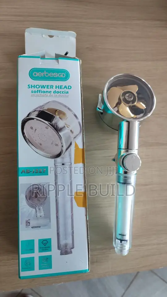 Aerbes High Pressure Turbo Fan Shower Head With Water Filter AB-J327