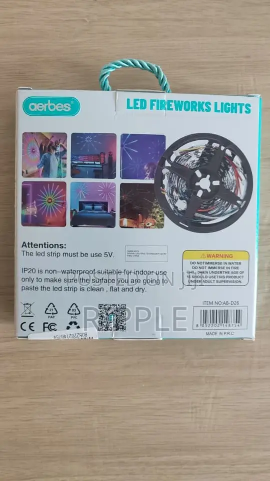 Aerbes 5V USB Smart LED Fireworks Strip Lights With App Control AB-D26