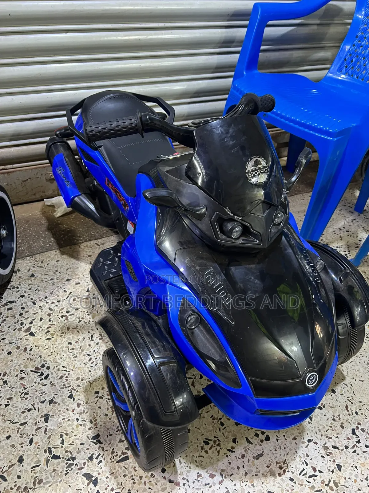 Gallop Rechargeable Motorcycle Blue
