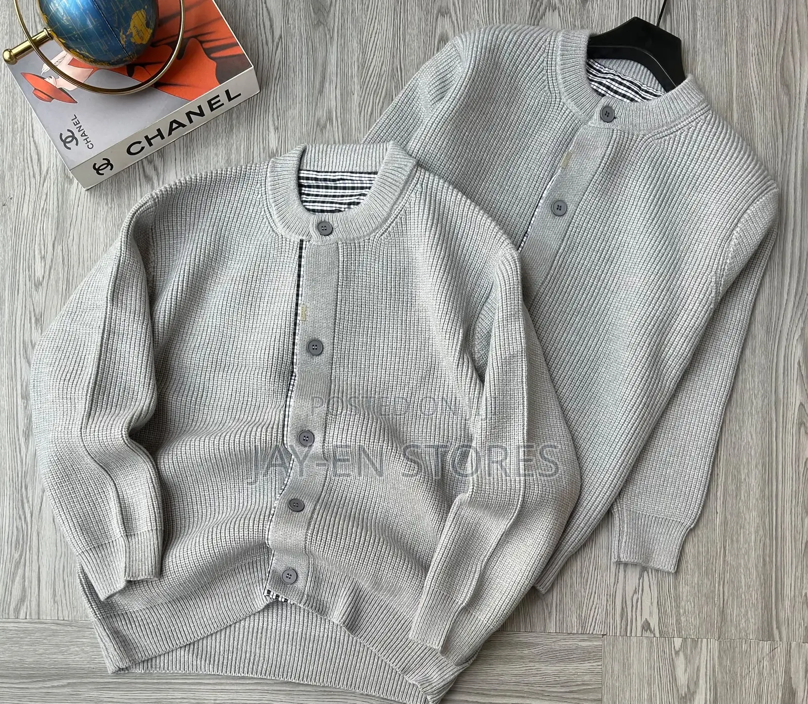 Buttoned Heavy Sweaters Available in Different Colors and Sizes