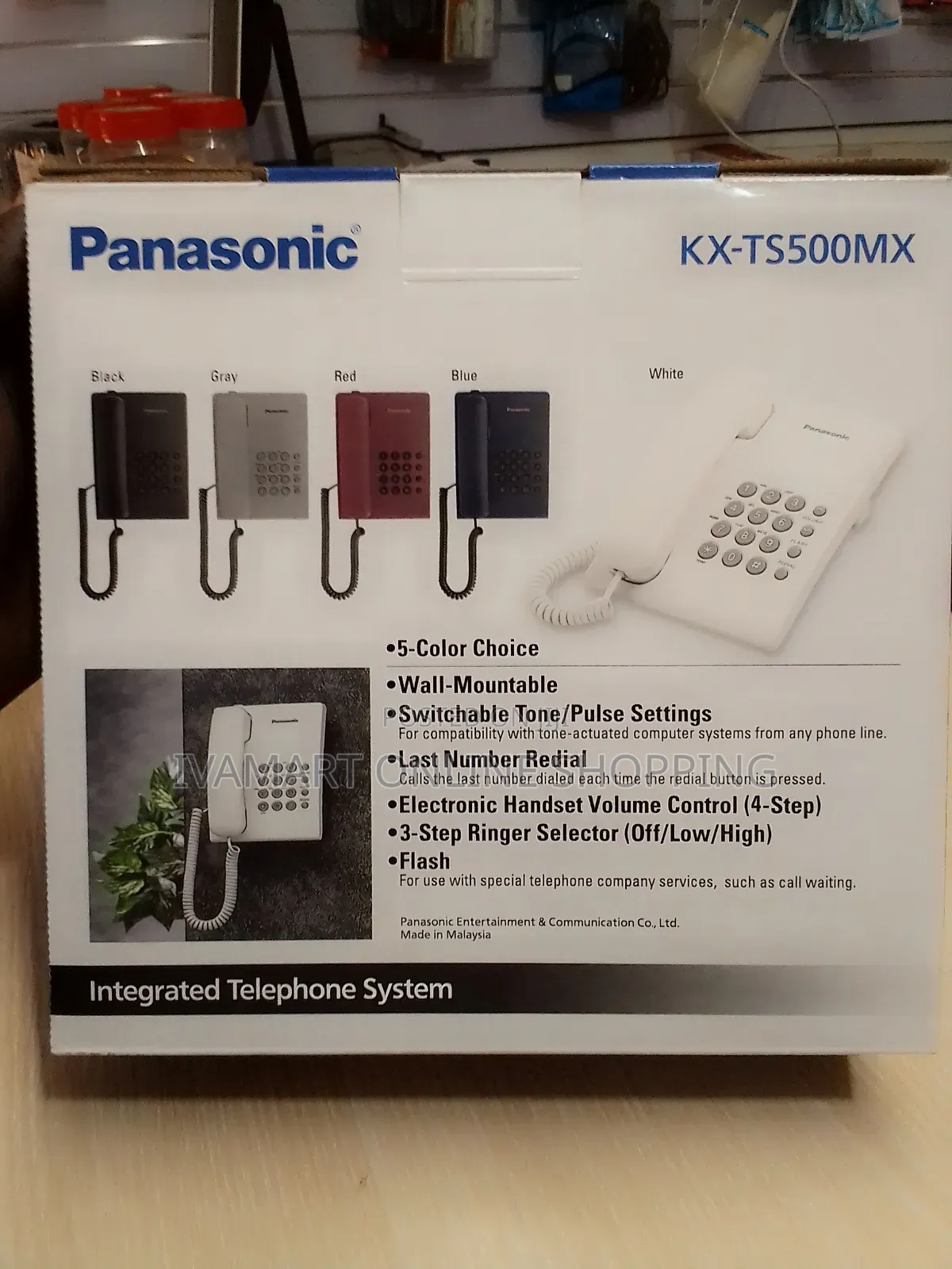 Panasonic KX-TS500MX Corded Landline Phone – Brand New in Box