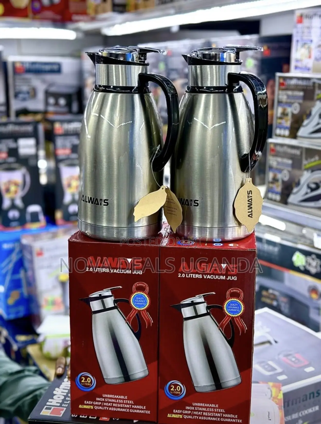 Always 2.0L Pressing Flask -Pump Vacuum Flask