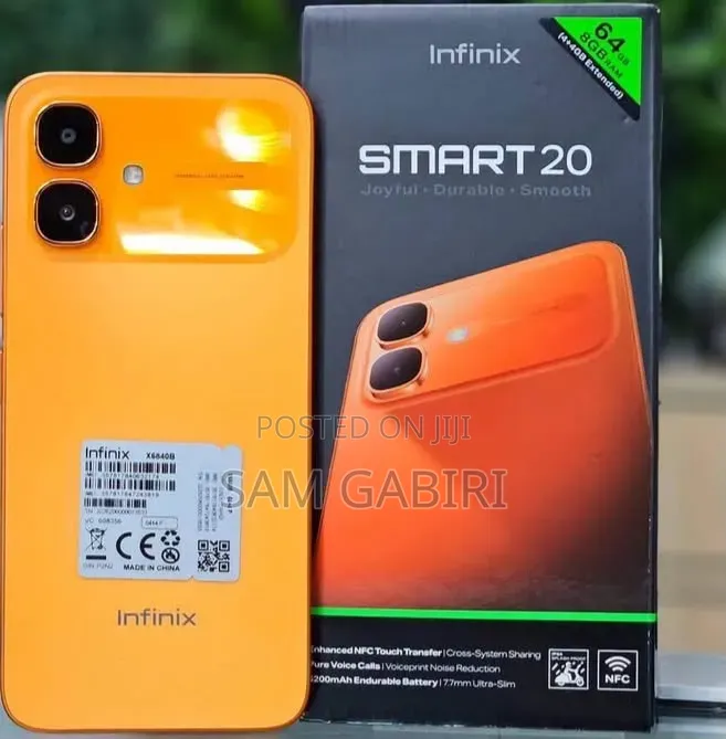 New Infinix Smart 20 128 GB Orange