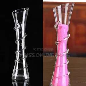Tall Thin Vase Glass, Bevel Circles Crystal Vases for Flowers ,Glass