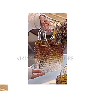Purse Glass Purse Vase for Flowers, Wide Mouth Handbag Vase