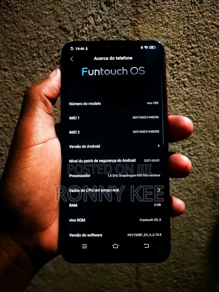 Vivo Y85 64 GB Black