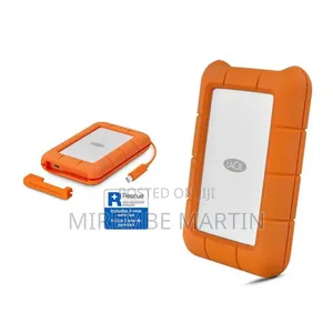 Lacie Rugged Thunderbolt USB-C 5TB External Hard Drive Portable HDD