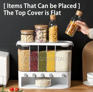 5-Compartment, Wall-Mounted Food Dispenser