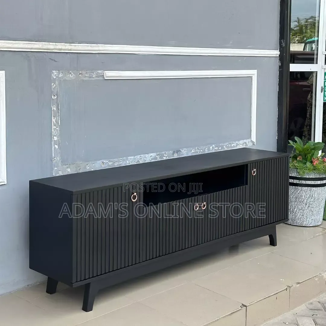 Black TV Stand 1.9meter Length