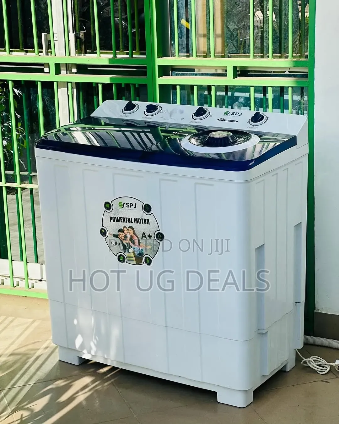 SPJ 15kg Twin Tub Semi-Automatic Washing Machine – Top Load Washer