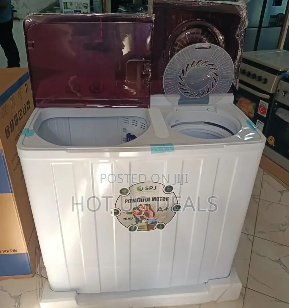 15Kg Twin Tub Washing Machine With Spin Dryer ( 5 Years Warranty)