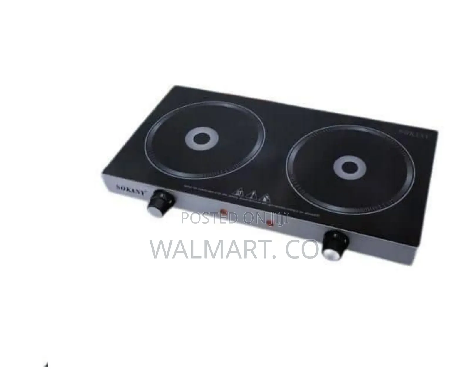 Sokany 2 Burner Tabletop Cooker Electric Infrared Cooker Stove - Black