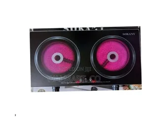 Sokany 2 Burner Tabletop Cooker Electric Infrared Cooker Stove - Black