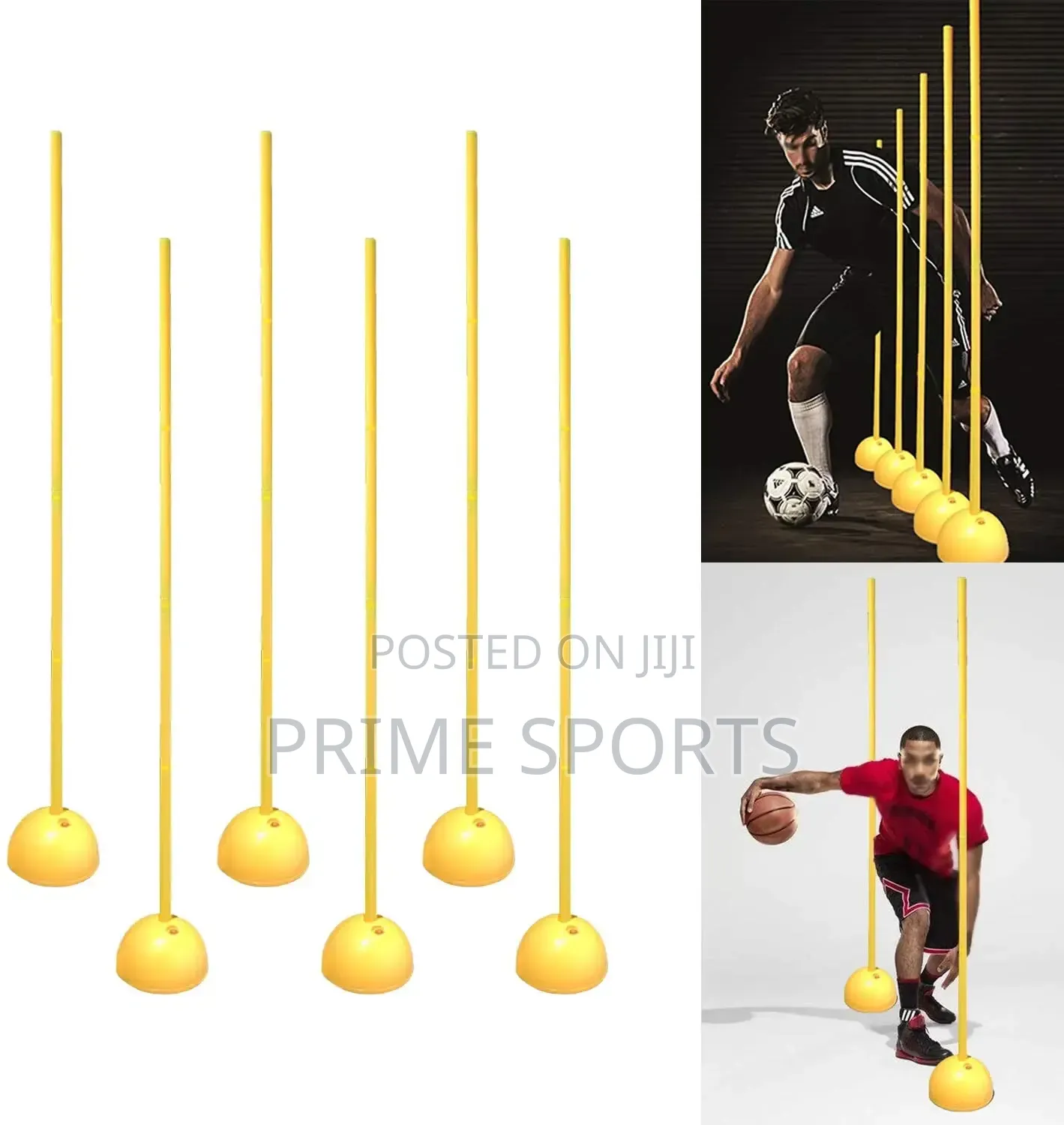 Folding Plastic Agility Sticks