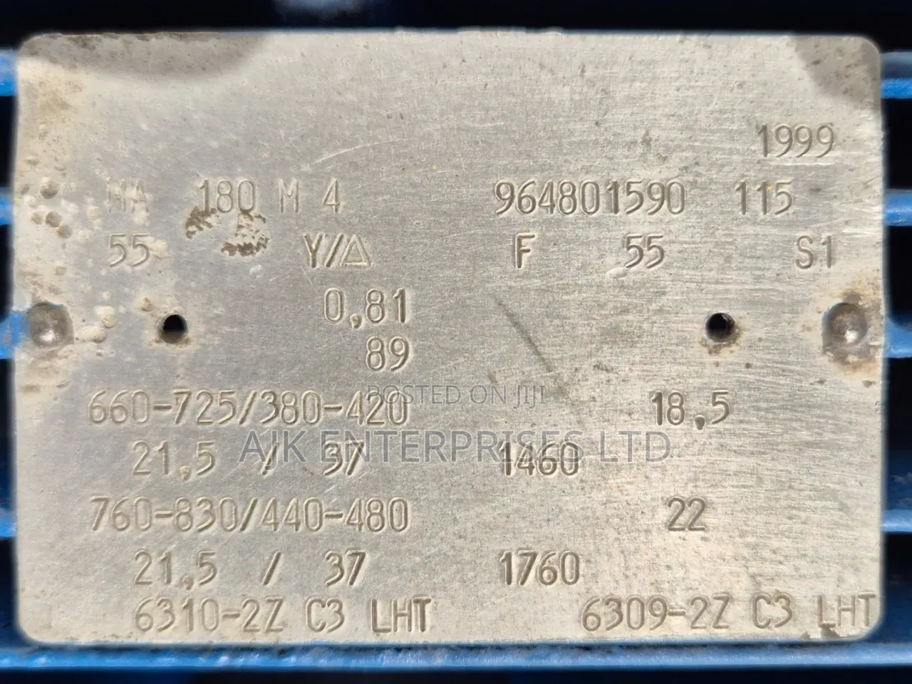 Used Original Three Phase 25hp Normal Speed Motor
