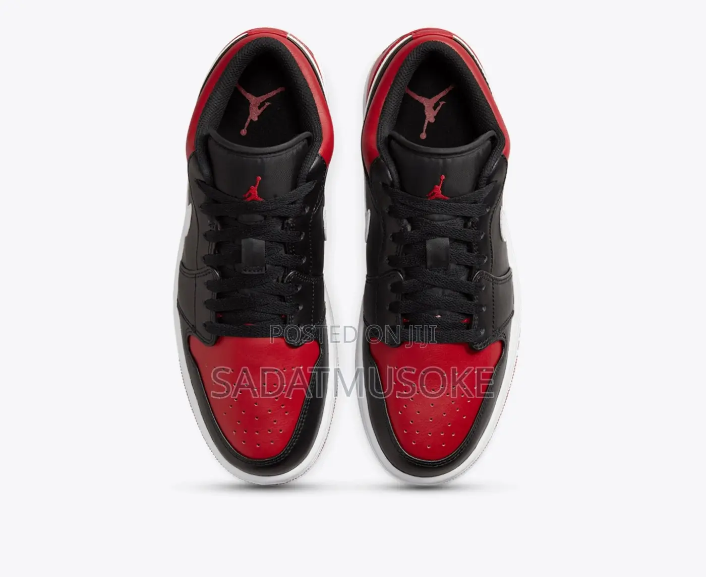 Air Jordan 1 Low ‘Black Gym-Red White Sneakers