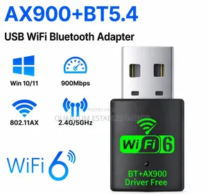 AX900 USB WiFi 6 With Bluetooth 5.4 2in1 Adapter | Dual Band 2.4/5GHz