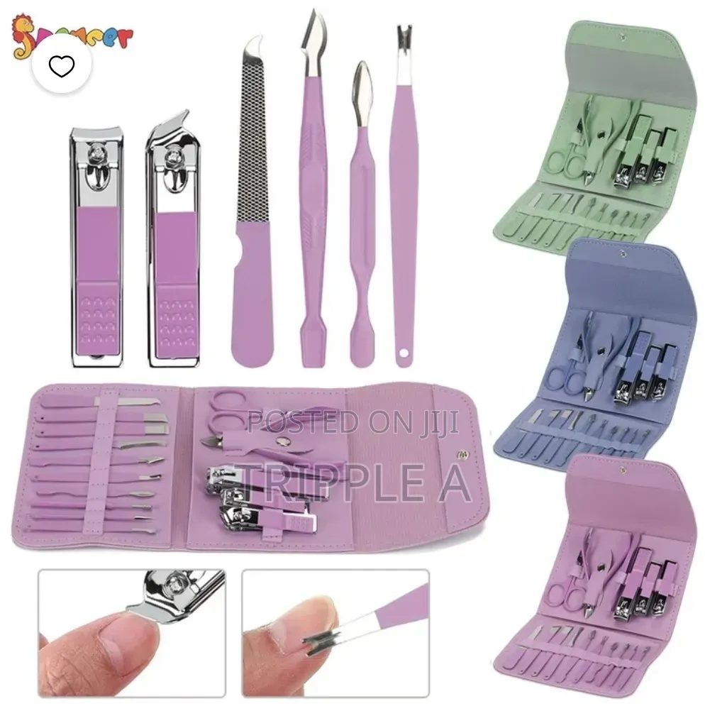 16pcs Stainless Steel Nail Care Tool
