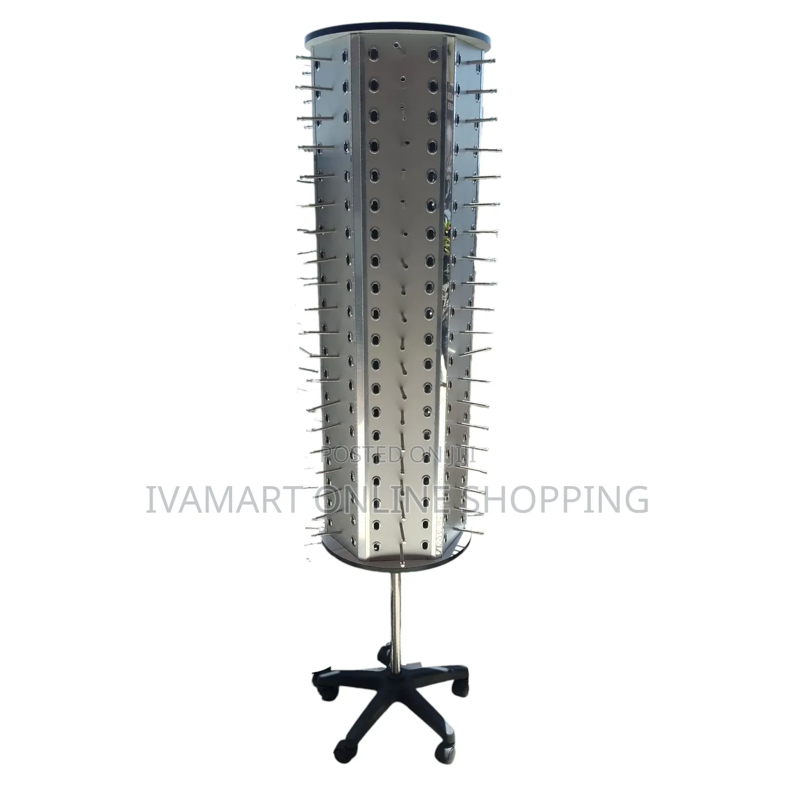 Rotating Sunglasses Display Stand With Wheels - Holds 140 PCS