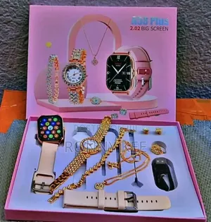 A58 Plus Smartwatch Watch Combo{gift Set}