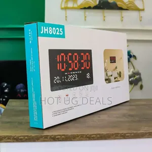 Large LED Digital Wall Clock – 14-Inch With Alarm, Date, Temperature