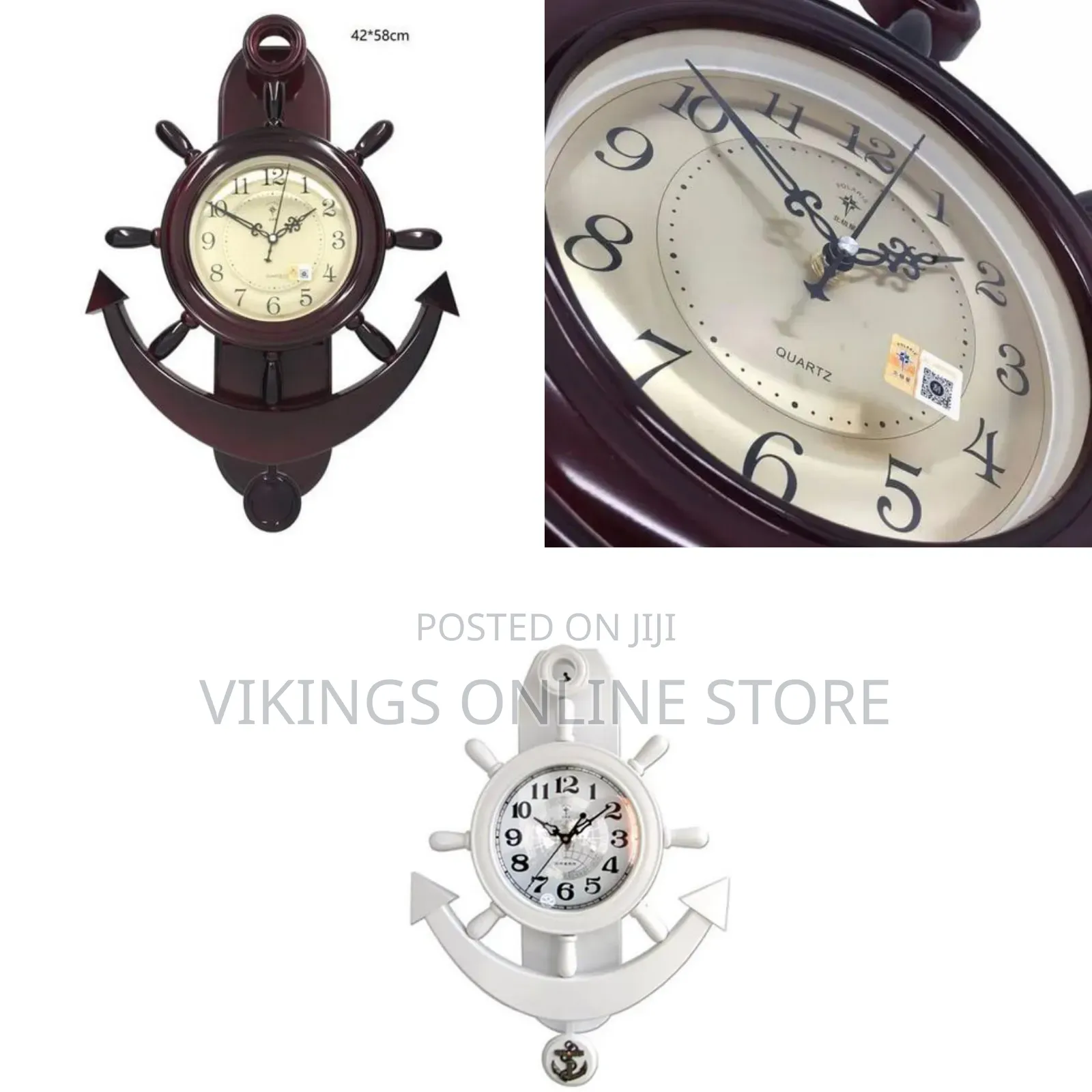 Home Metal, Wall Clock for Living Room Decor