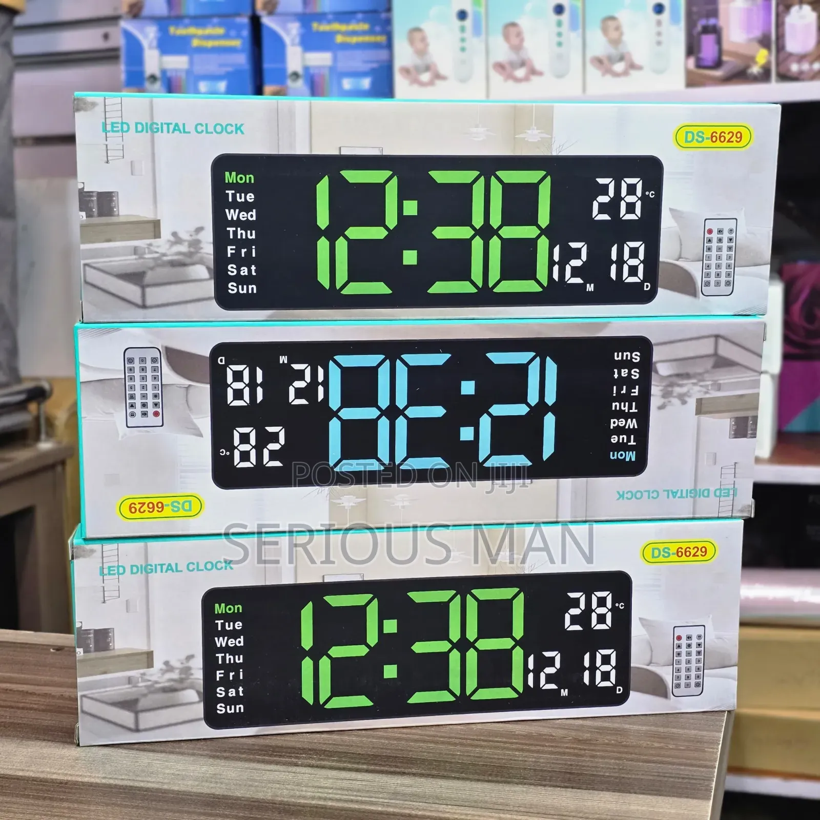 Large Screen Alarm Clock Simple LED Desktop Clock